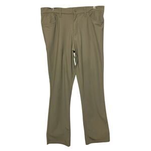Men's Banana Republic Slim Fit Dress Trouser Pants Green Size 35X32